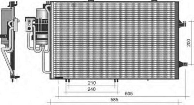 MAGNETI MARELLI 350203371000 -  Конденсатор, кондиционер